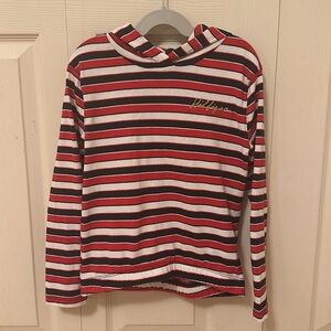 Tommy Hilfiger girls striped hoodie top size small 7